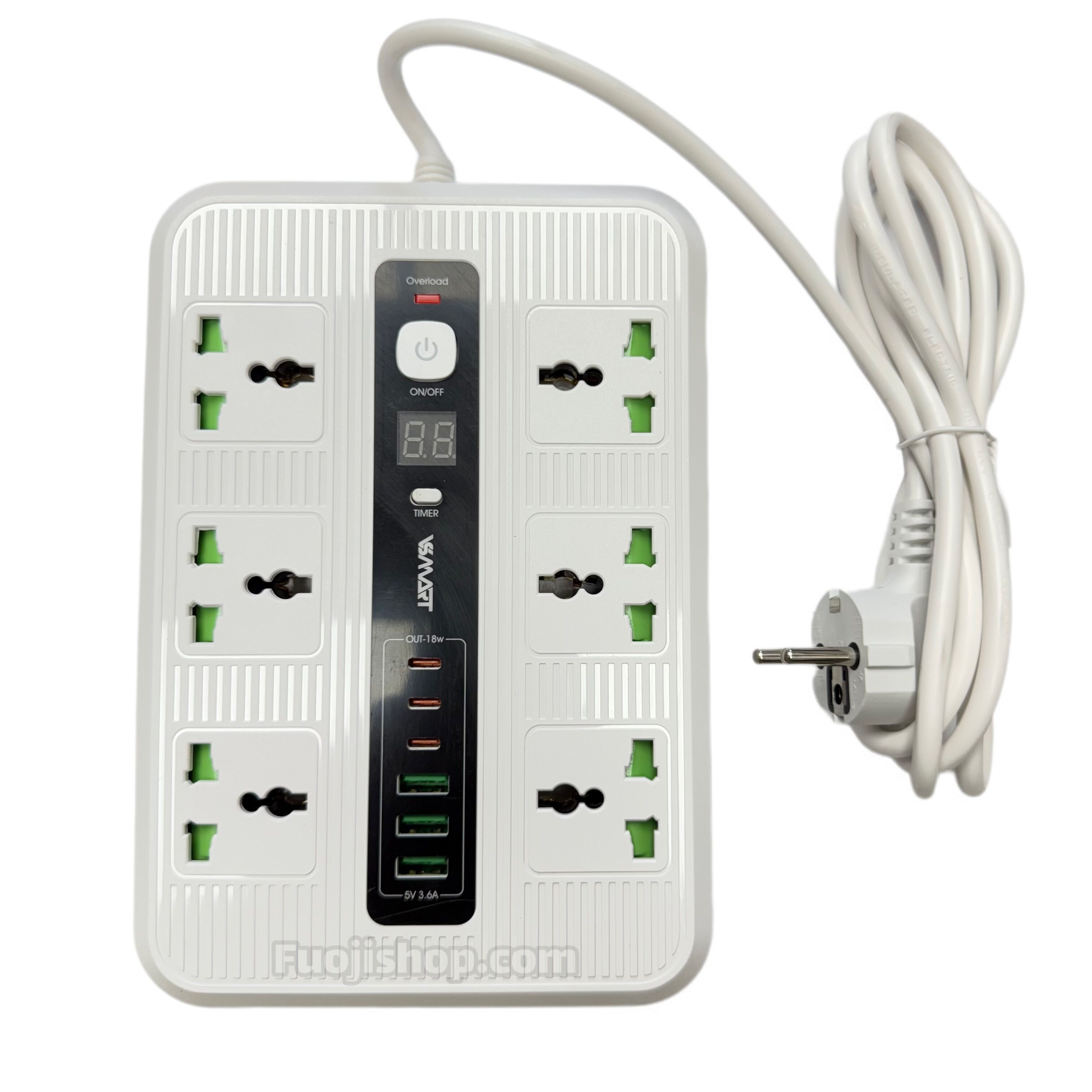 چندراهی برق USB دار و تایپ سی دار VS330